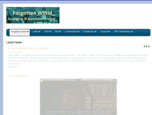 Tablet Screenshot of forgottenworld.de